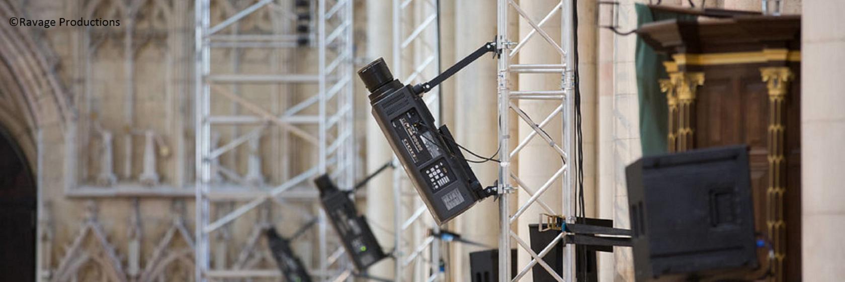 Projection array at York Minster 