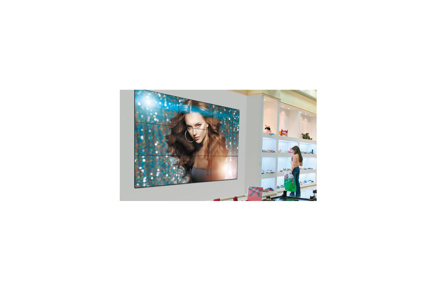 Installation images: Video Wall PNG (English)